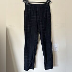 Uniqlo Smart Ankle Pants - Navy Check